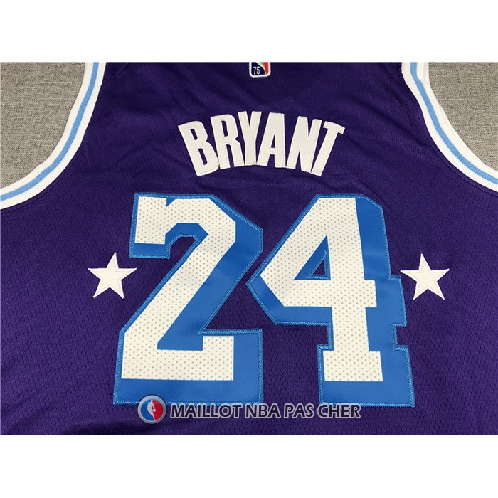 Maillot Los Angeles Lakers Kobe Bryant NO 24 Ville Edition 2021-22 Volet